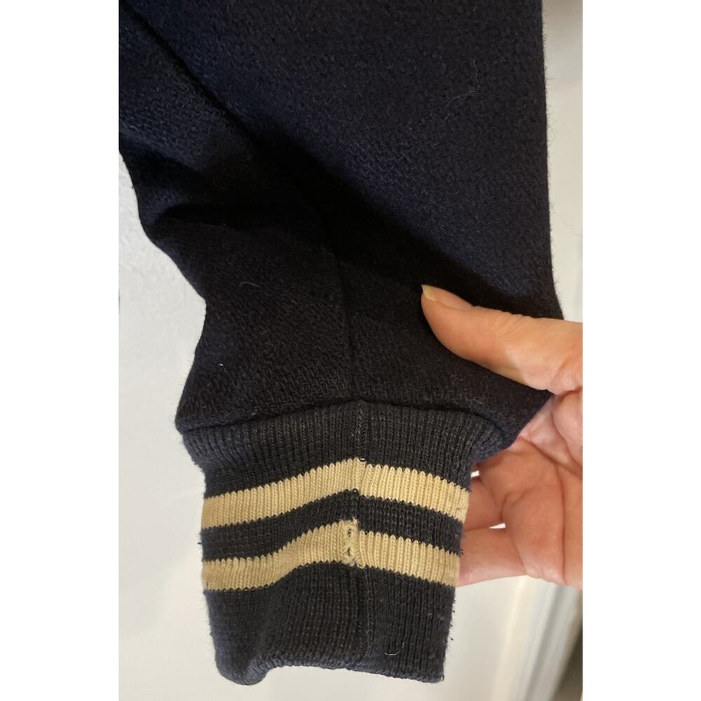 Vintage Felco Basketball Navy Wool Quilted Varsity Letterman Jacket Sz M/L - Picture 4 of 11